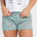 Baby Doll Malha PV - Verde Claro/Branco