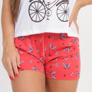 Baby Doll Malha PV - Vermelho/Branco