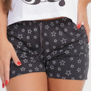 Baby Doll Malha PV - Preto/Branco